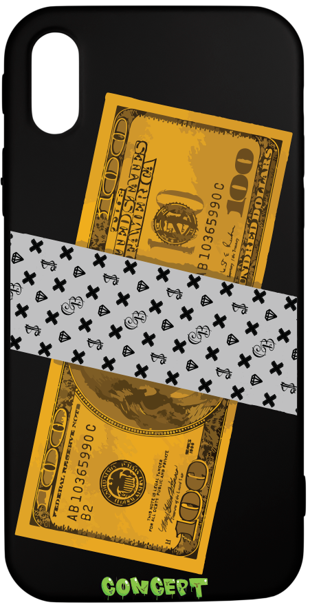 Чохол з принтом Gold Dollar для iPhone X | XS | XR | XS Max