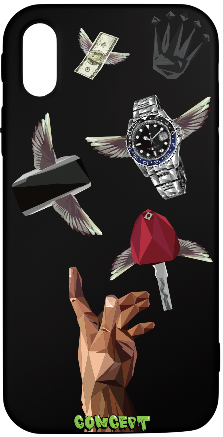 Чохол з принтом Hands Luxury для iPhone X | XS | XR | XS Max