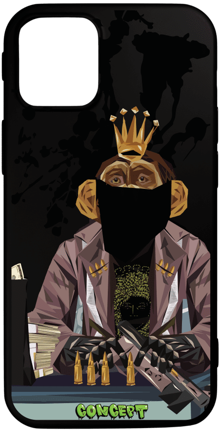 Чохол з принтом Monkey для iPhone 11 | 11 Pro | 11 Pro Max