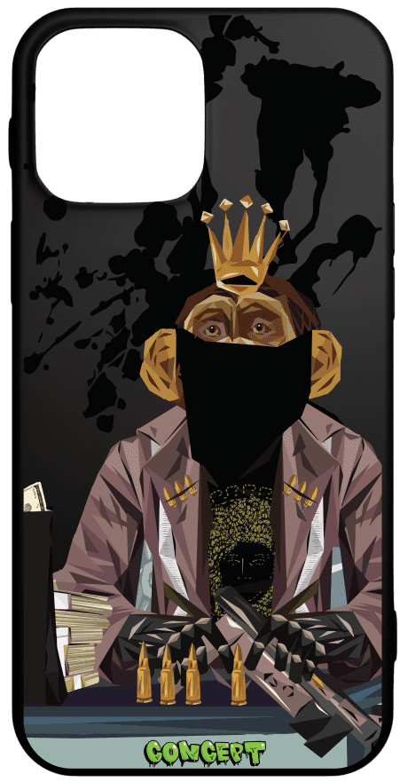 Чохол з принтом Monkey для iPhone 12 | 12 Mini | 12 Pro | 12 Pro Max