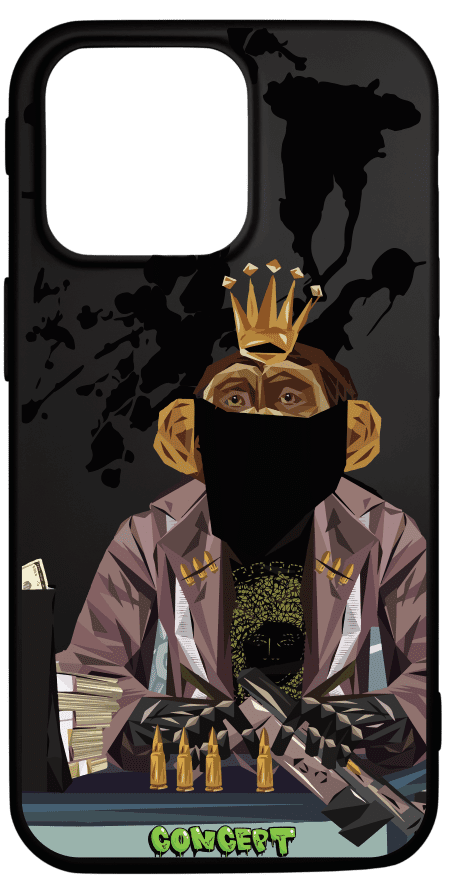 Чохол з принтом Monkey для iPhone 14 | 14 Plus | 14 Pro | 14 Pro Max