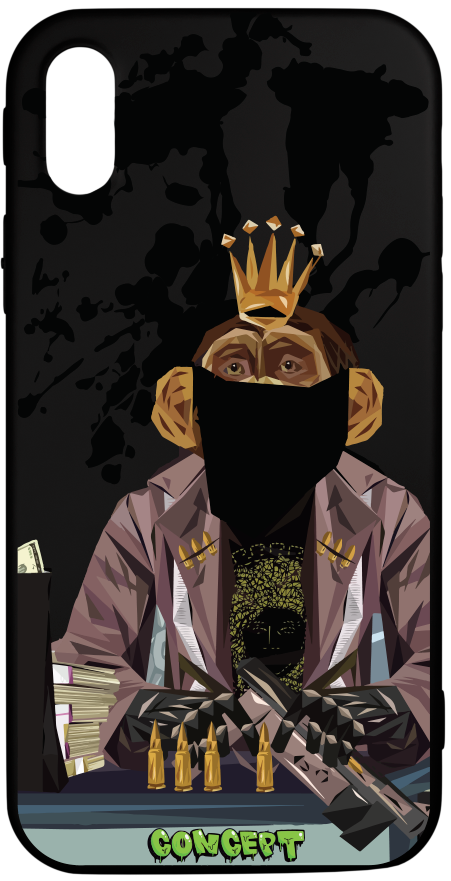 Чохол з принтом Monkey для iPhone iPhone X | XS | XR | XS Max