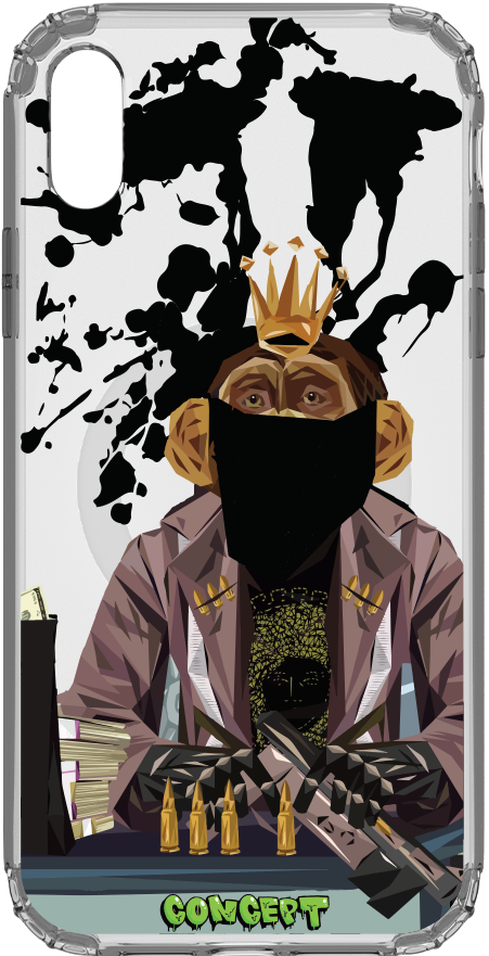 Чохол з принтом Monkey для iPhone iPhone X | XS | XR | XS Max