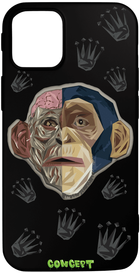 Чохол з принтом Monkey Skull для iPhone 11 | 11 Pro | 11 Pro Max