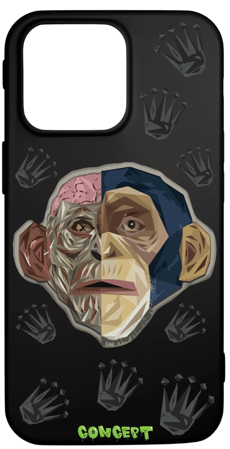 Чохол з принтом Monkey Skull для iPhone 14 | 14 Plus | 14 Pro | 14 Pro Max