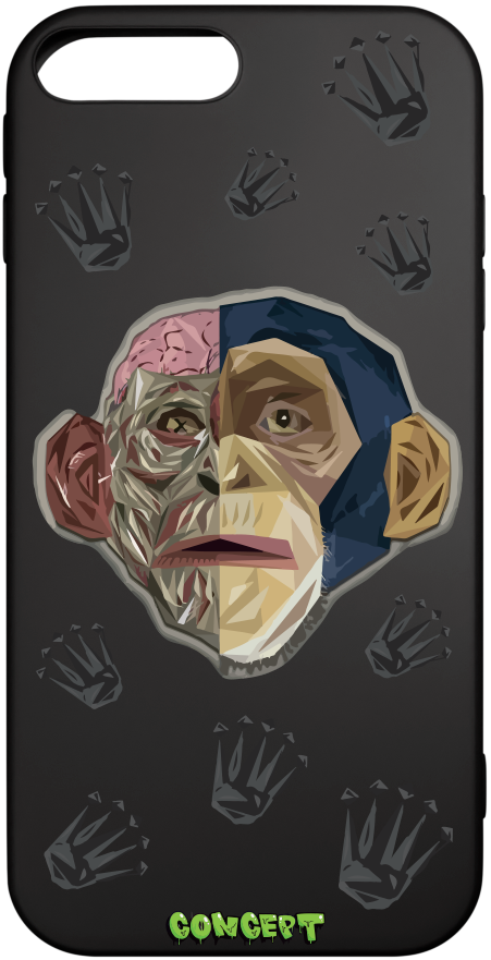 Чохол з принтом Monkey Skull для iPhone 7 Plus | 8 Plus