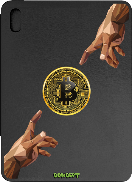 Чохол-книжка Smart Case з принтом Hands Bitcoin для iPad Air 4 | 5 10.9 (2020 | 2021 | 2022)
