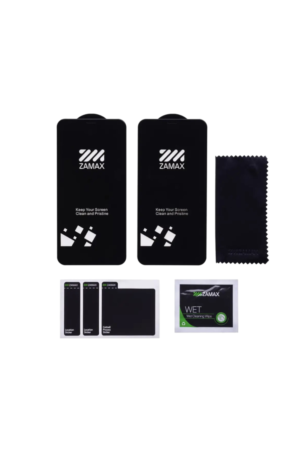 Захисне скло 3D ZAMAX для iPhone X | Xs | Xr | Xs Max (2 шт в комплекті)