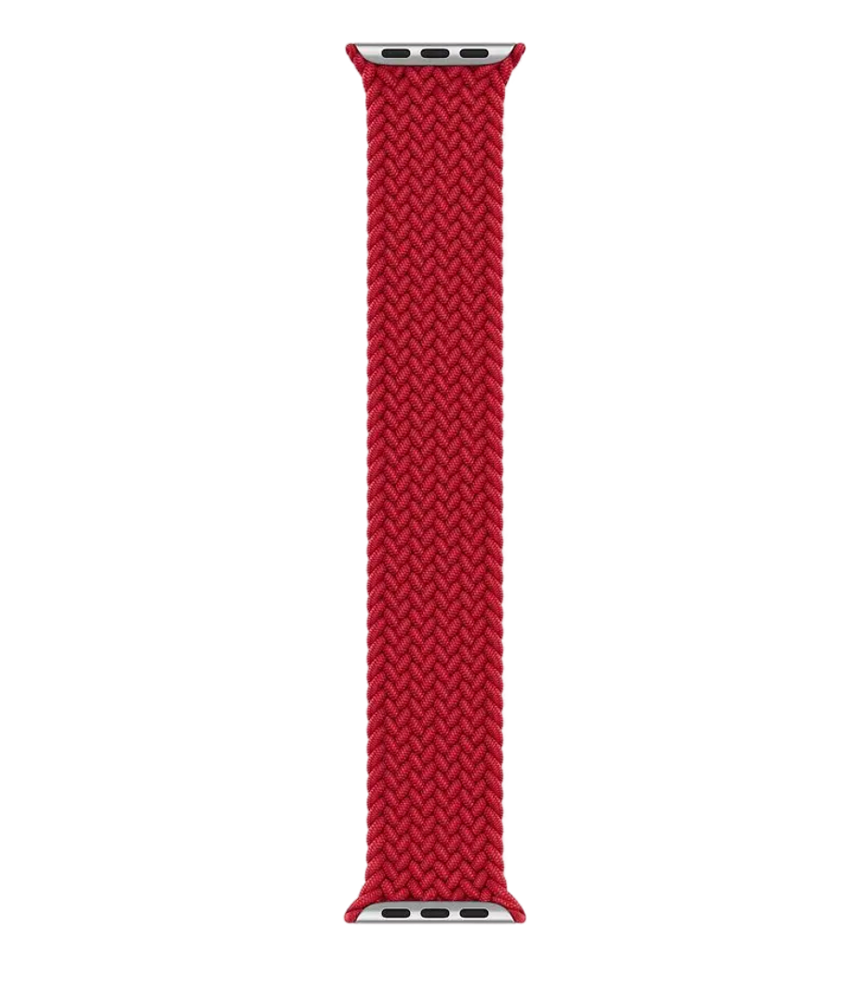 Ремінець Braided Solo Loop для Apple Watch 38|40|41 або 42|44|45|49 mm (Red)