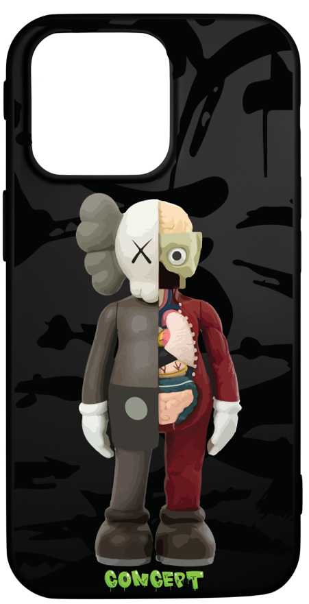 Чохол з принтом Kaws для iPhone 15 | 15 Plus | 15 Pro | 15 Pro Max