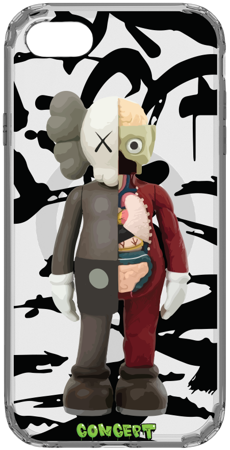 Чохол з принтом Kaws для iPhone 7 | 8 | SE 2020 | SE 2022