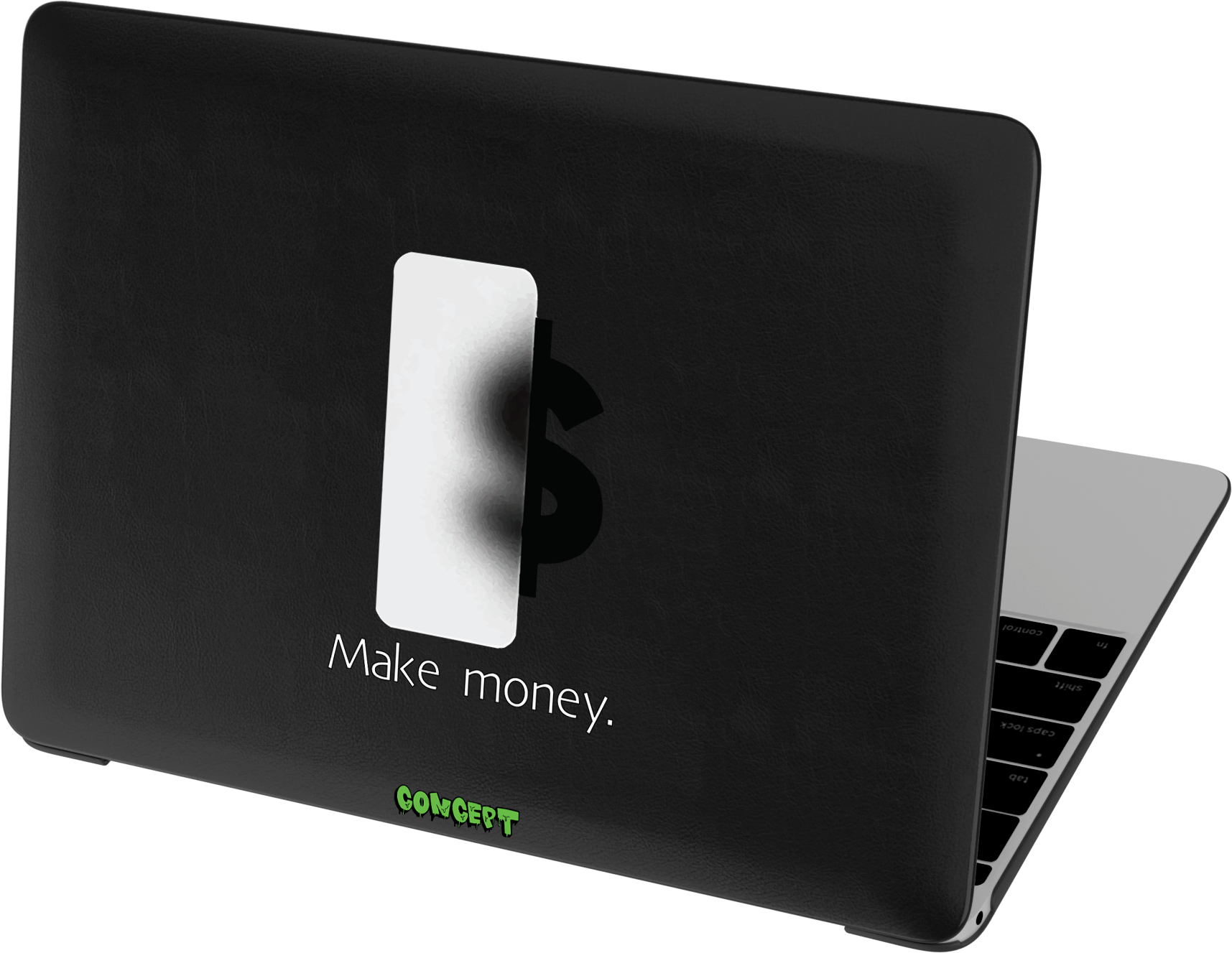 Шкіряний чохол-накладка з принтом Make Money для MacBook Pro 16 (2019)