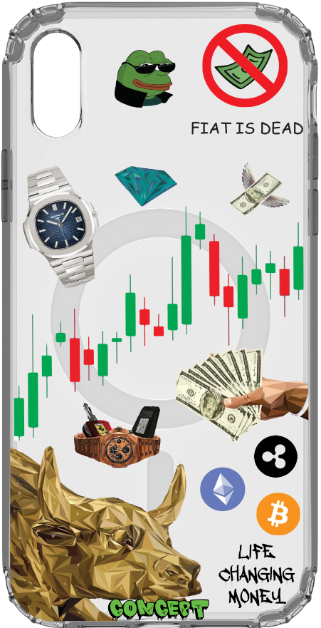 Чохол з принтом Crypto для iPhone X | XS | XR | XS Max