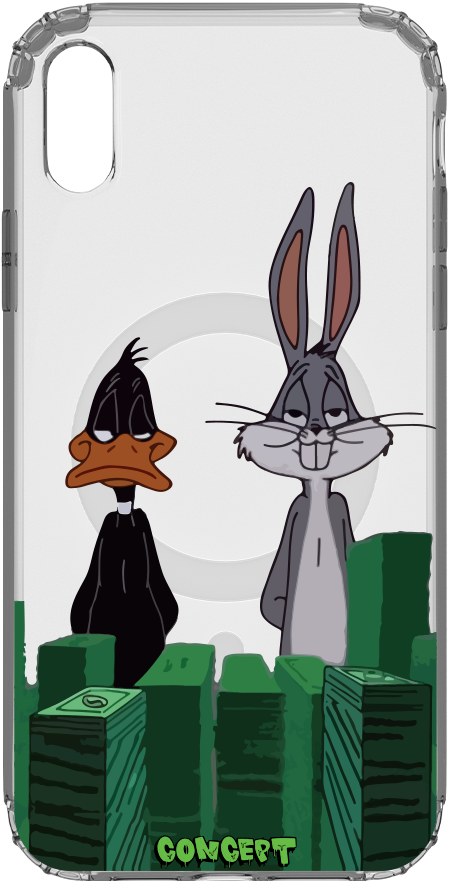 Чохол з принтом Bugs Bunny & Daffy Duck для iPhone X | XS | XR | XS Max