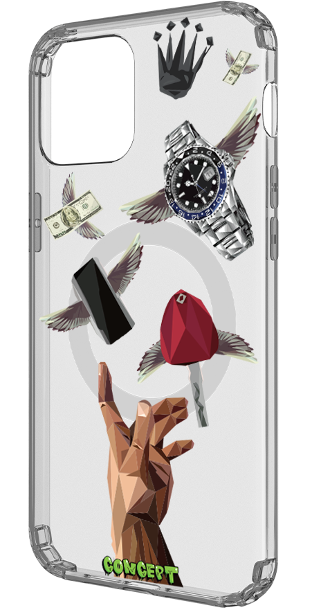 Чохол з принтом Hands Luxury для iPhone 16 | 16 Plus | 16 Pro | 16 Pro Max