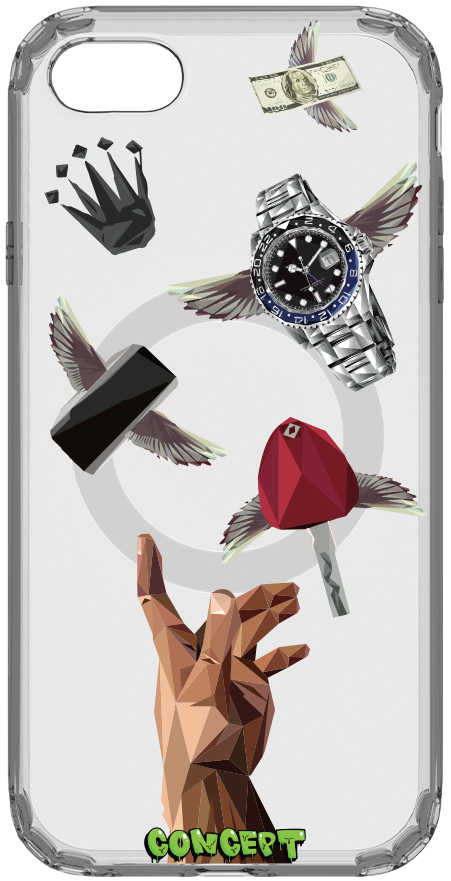 Чохол з принтом Hands Luxury для iPhone 7 Plus | 8 Plus