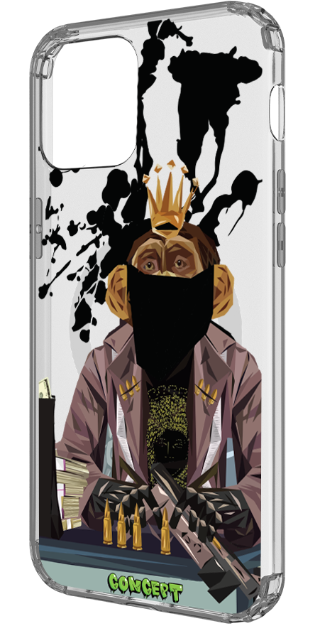 Чохол з принтом Monkey для iPhone 16 | 16 Plus | 16 Pro | 16 Pro Max