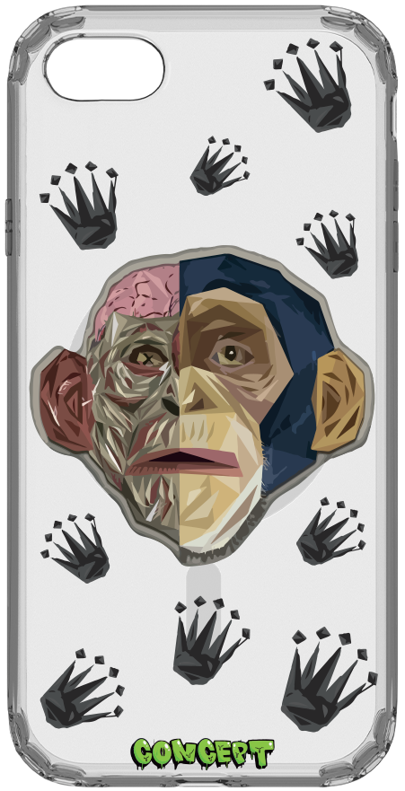 Чохол з принтом Monkey Skull для iPhone 7 | 8 | SE 2020 | SE 2022