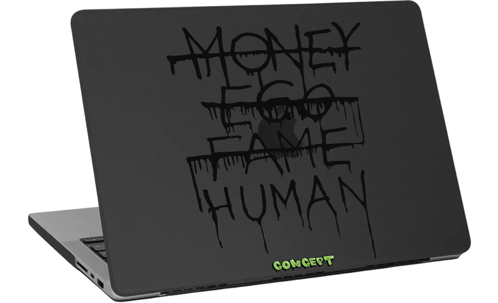 Шкіряний чохол-накладка з принтом Money Ego Fame Human для MacBook Air 13 (2018-2021 M1)