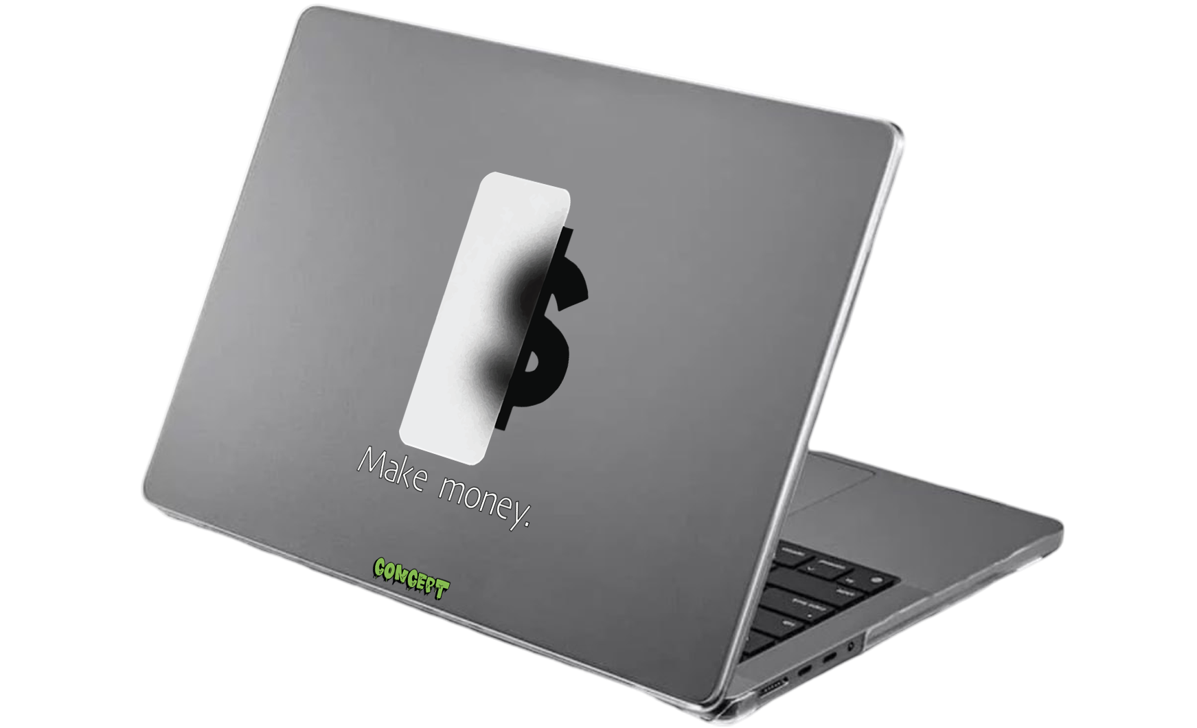 Шкіряний чохол-накладка з принтом Make Money для MacBook Pro 16 (2019)