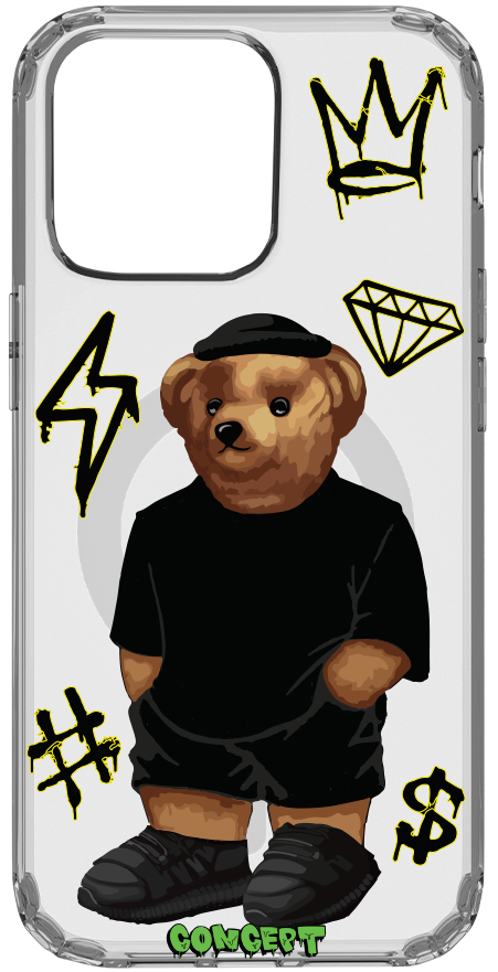 Чохол з принтом Bear Baza для iPhone 13 | 13 Mini | 13 Pro | 13 Pro Max