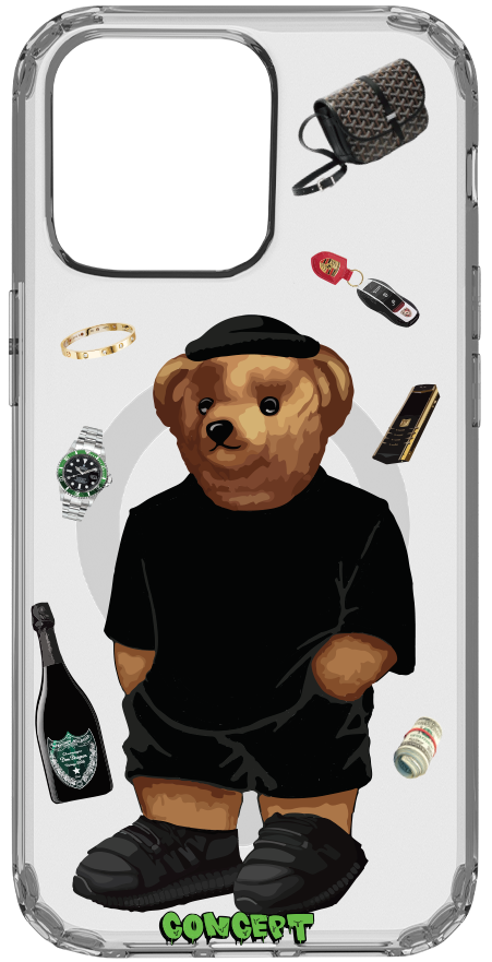 Чохол з принтом Bear Tema для iPhone 13 | 13 Mini | 13 Pro | 13 Pro Max