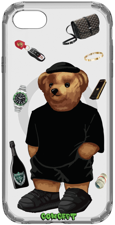 Чохол з принтом Bear Tema для iPhone 7 Plus | 8 Plus