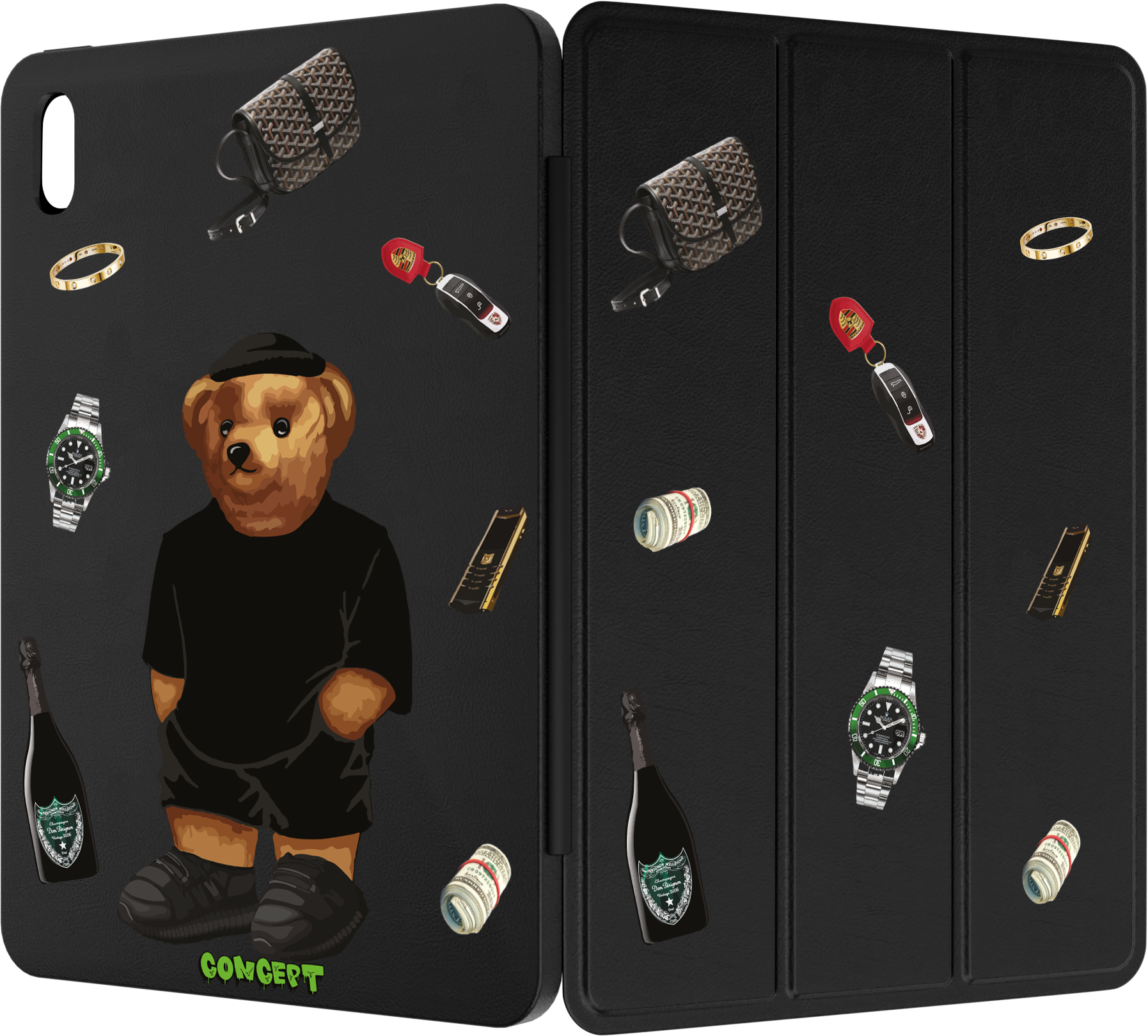 Чохол-книжка Smart Case з принтом Bear Tema для iPad 10 10.9 (2022)