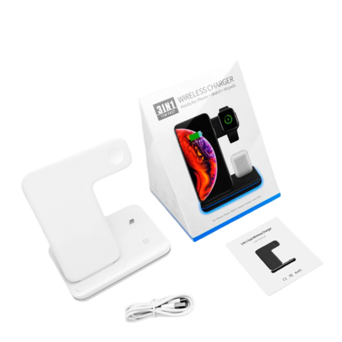 Бездротова зарядка 3 в 1