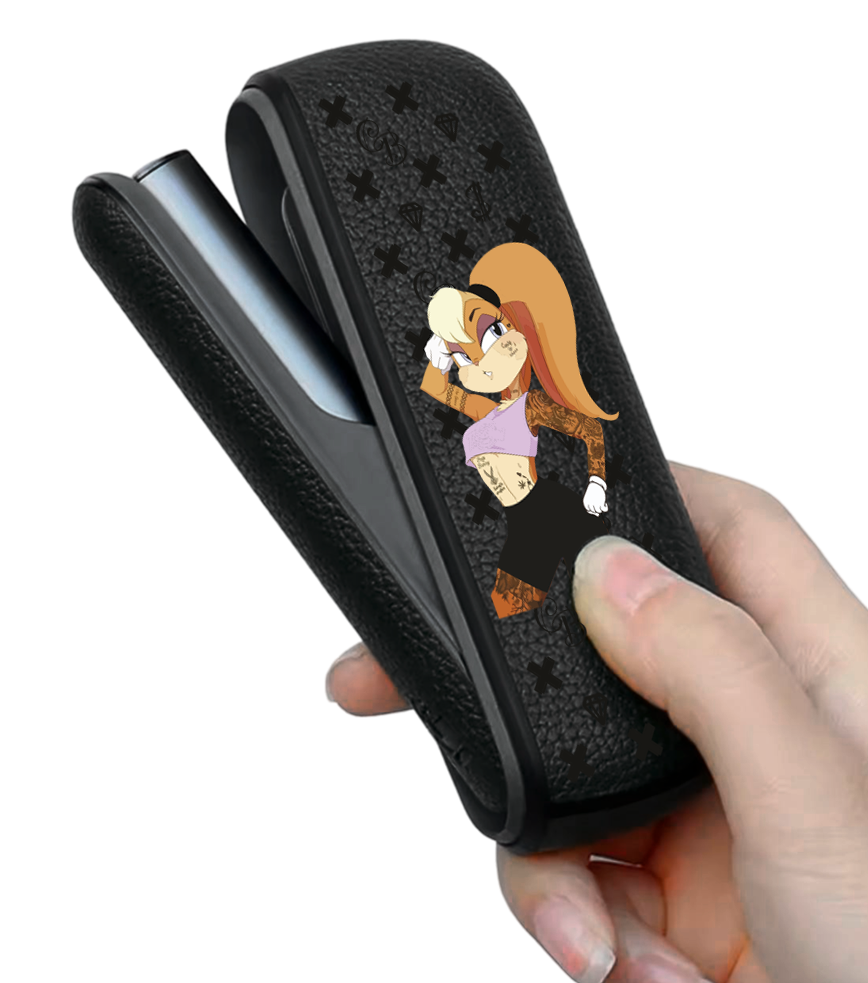 Чохол з боковою панеллю з екошкіри для IQOS ILUMA з принтом Lola