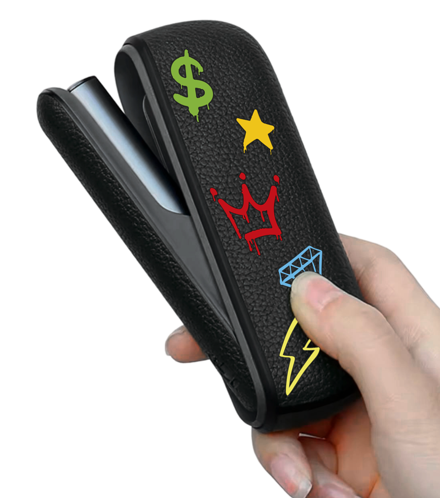 Чохол з боковою панеллю з екошкіри для IQOS ILUMA з принтом Best life