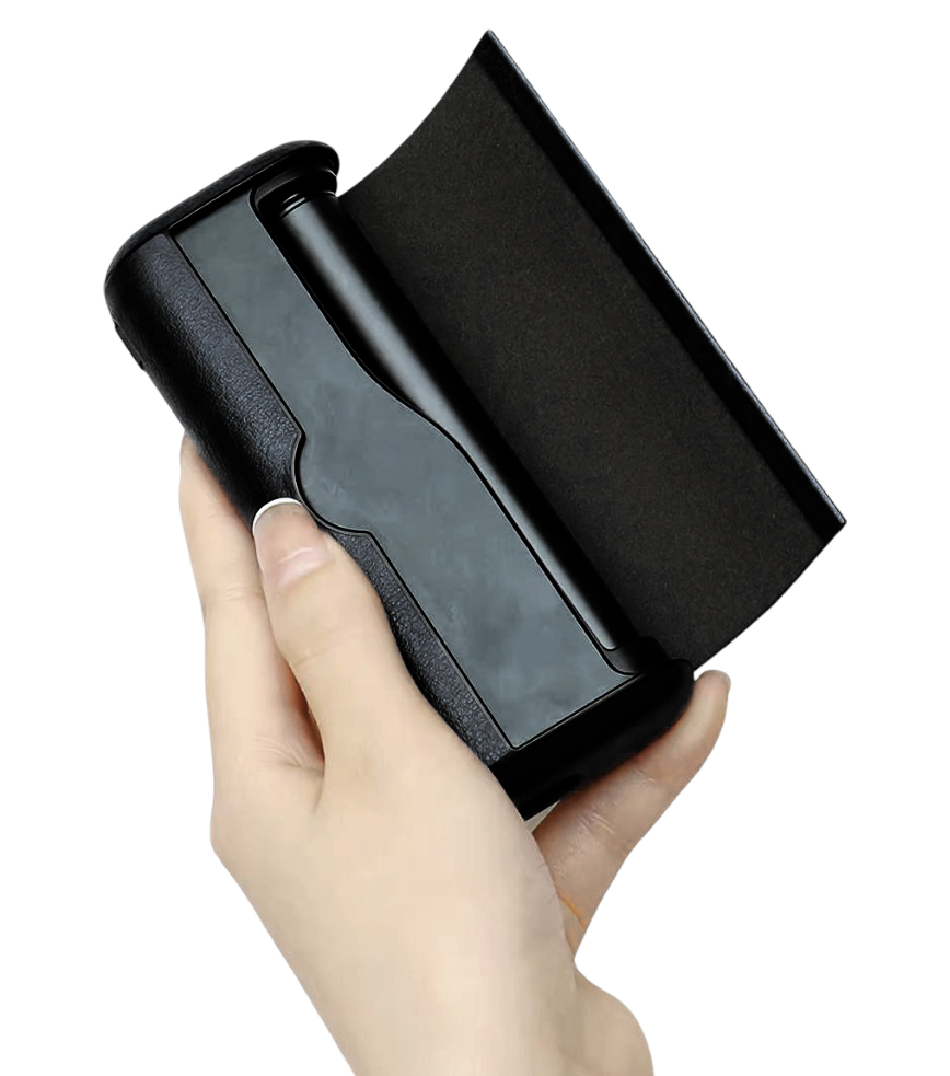 Чохол з боковою панеллю з екошкіри для IQOS ILUMA PRIME з принтом Fuck flowers get me a birkin (green)