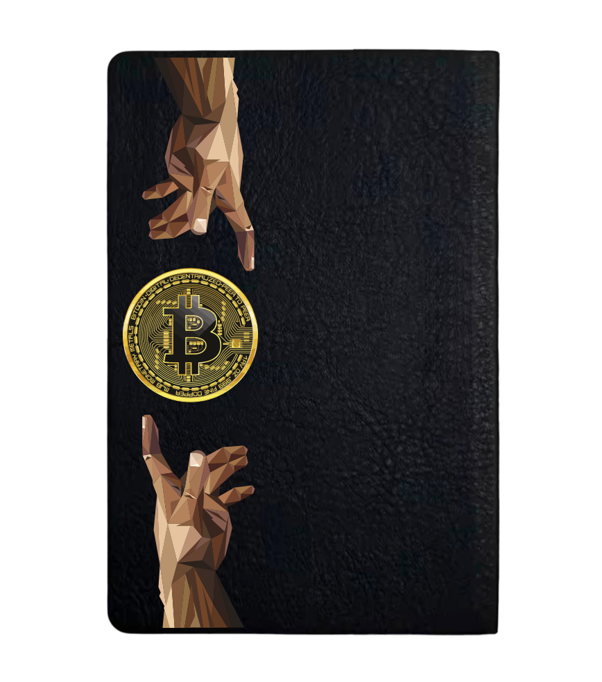 Чохол з боковою панеллю з екошкіри для IQOS ILUMA PRIME з принтом Hands Bitcoin