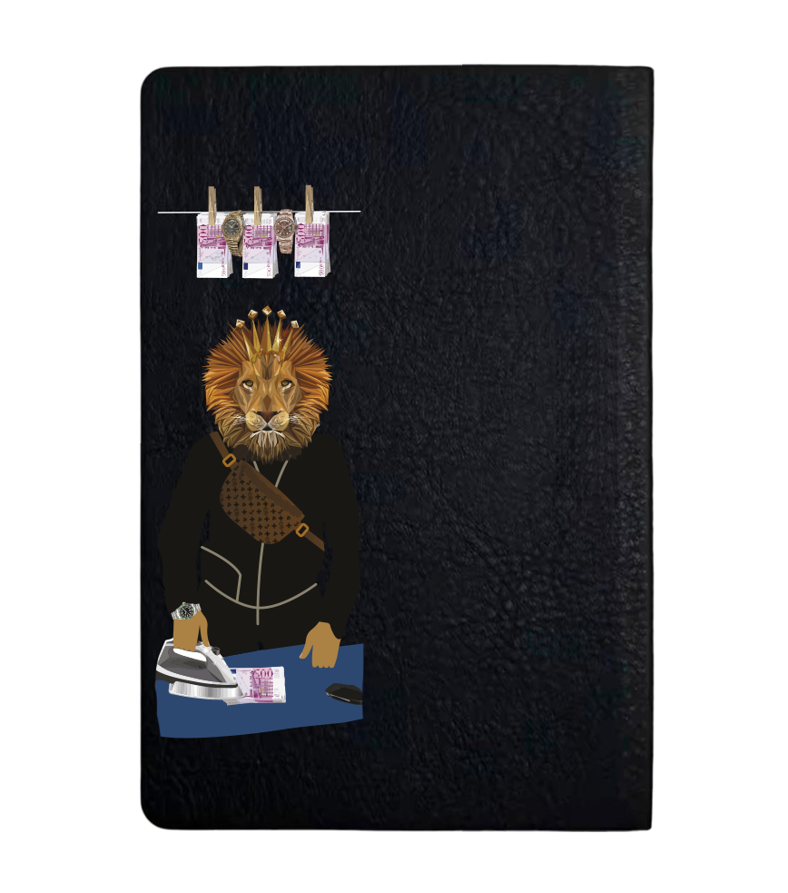 Чохол з боковою панеллю з екошкіри для IQOS ILUMA PRIME з принтом Money Laundering