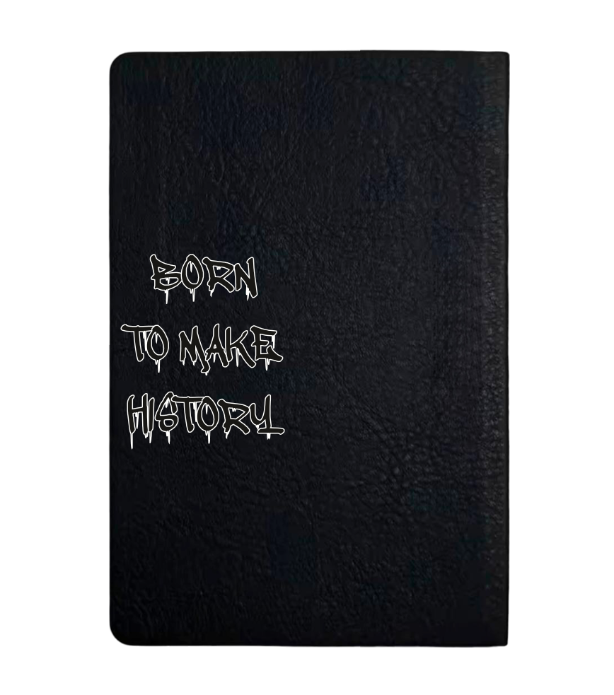 Чохол з боковою панеллю з екошкіри для IQOS ILUMA PRIME з принтом Born to make history (black)