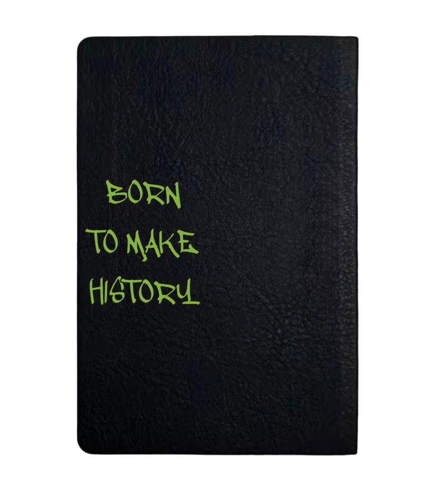 Чохол з боковою панеллю з екошкіри для IQOS ILUMA PRIME з принтом Born to make history (green)