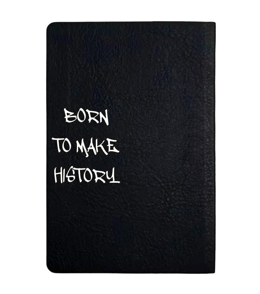 Чохол з боковою панеллю з екошкіри для IQOS ILUMA PRIME з принтом Born to make history (white)