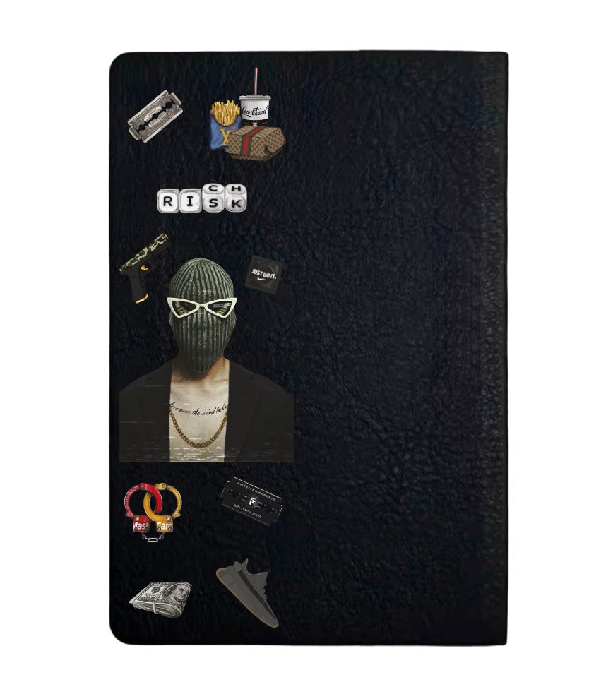 Чохол з боковою панеллю з екошкіри для IQOS ILUMA PRIME з принтом Rich risk