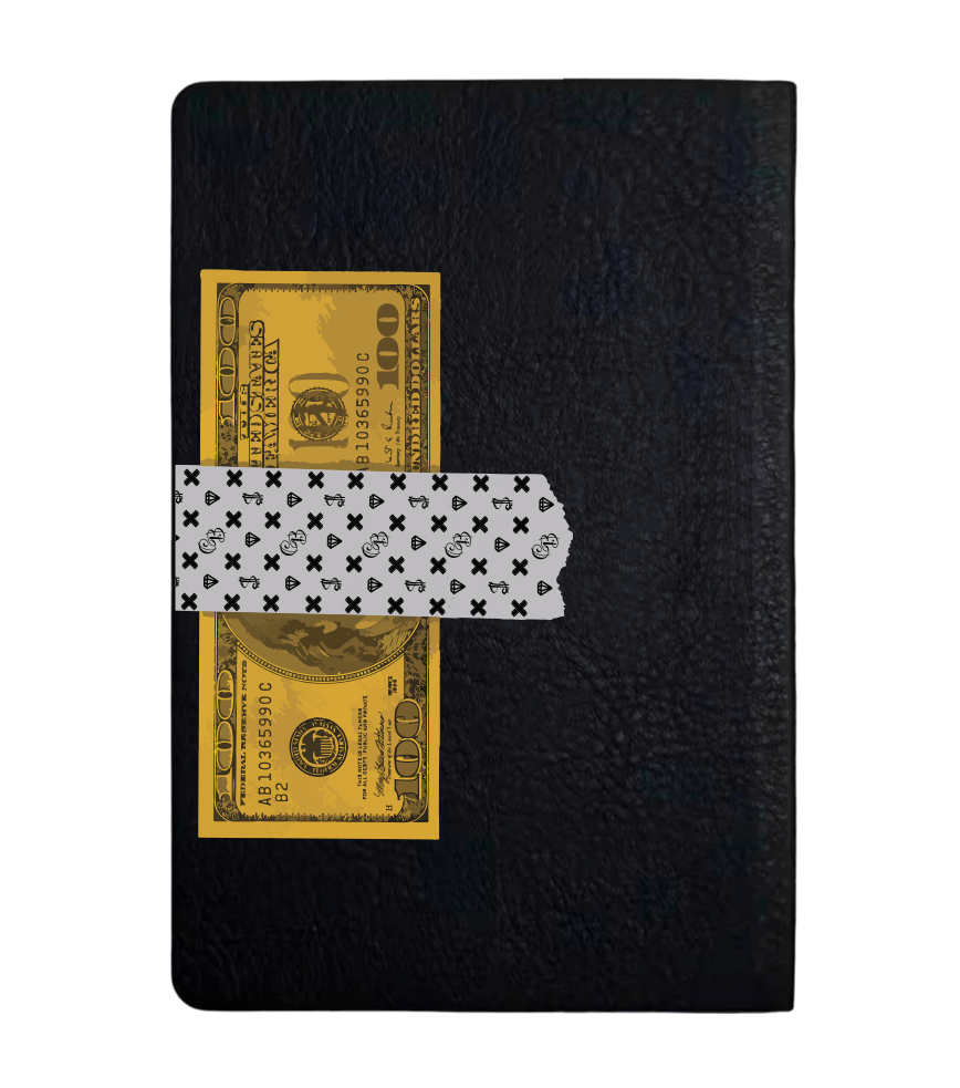 Чохол з боковою панеллю з екошкіри для IQOS ILUMA PRIME з принтом Gold Dollar