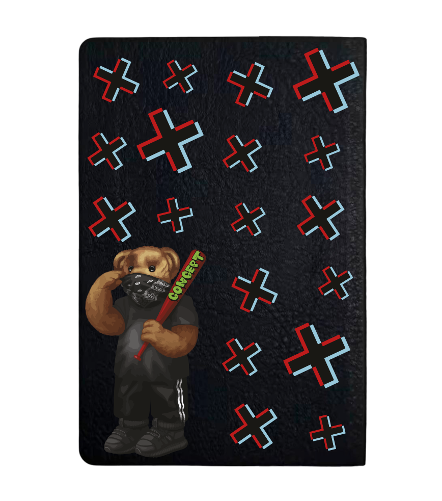 Чохол з боковою панеллю з екошкіри для IQOS ILUMA PRIME з принтом Bear Concept