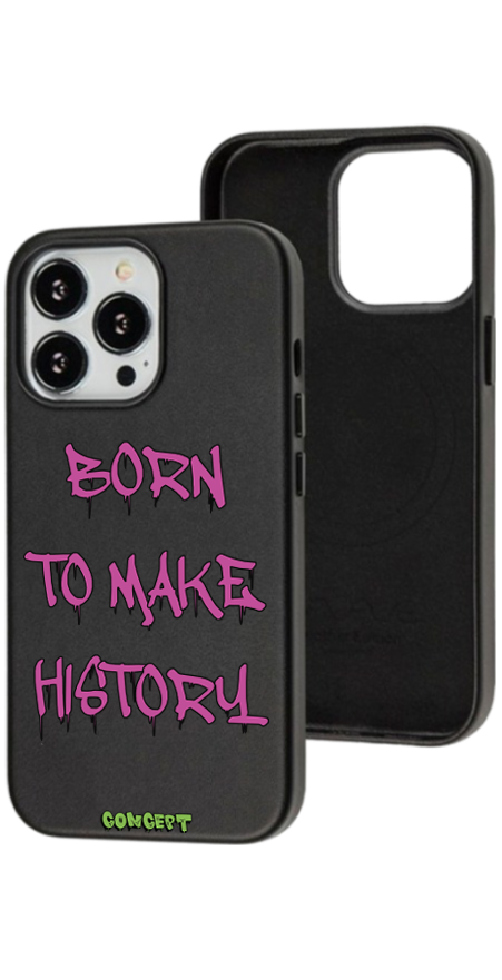 Чохол з принтом Born to make history (rose) для iPhone 13 | 13 Mini | 13 Pro | 13 Pro Max