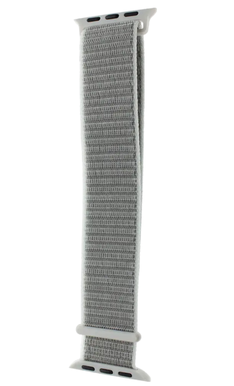 Ремінець Nylon Loop з липучкою для Apple Watch 38|40|41 або 42|44|45|49 mm (White)