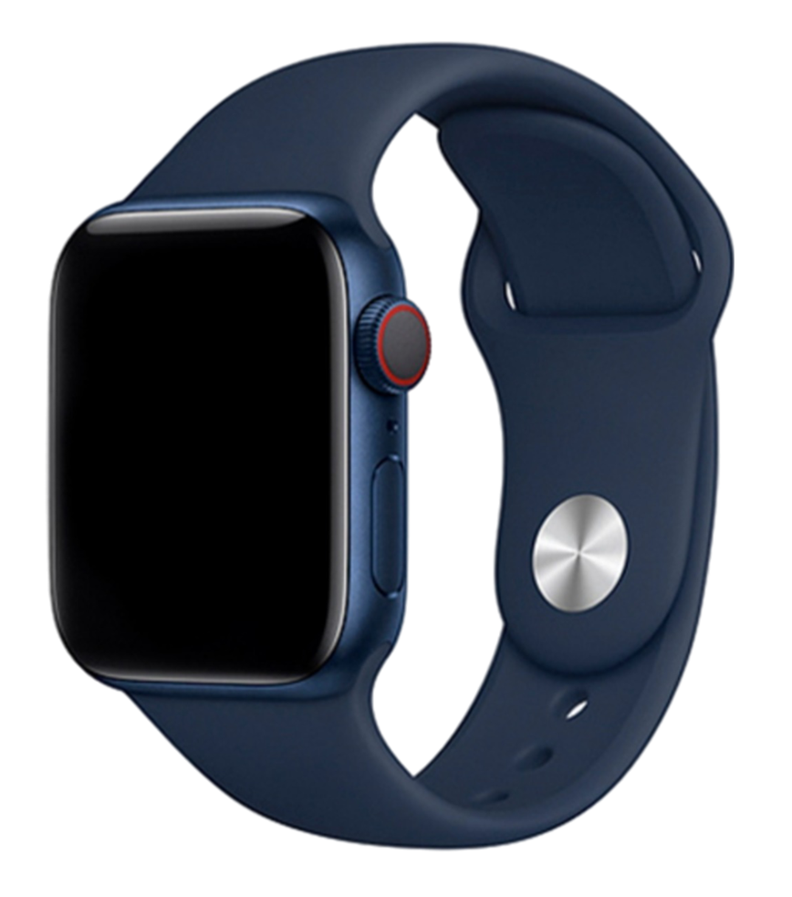 Ремінець Silicone Sport Band для Apple Watch 38|40|41 або 42|44|45|49 mm (Midnight Blue)