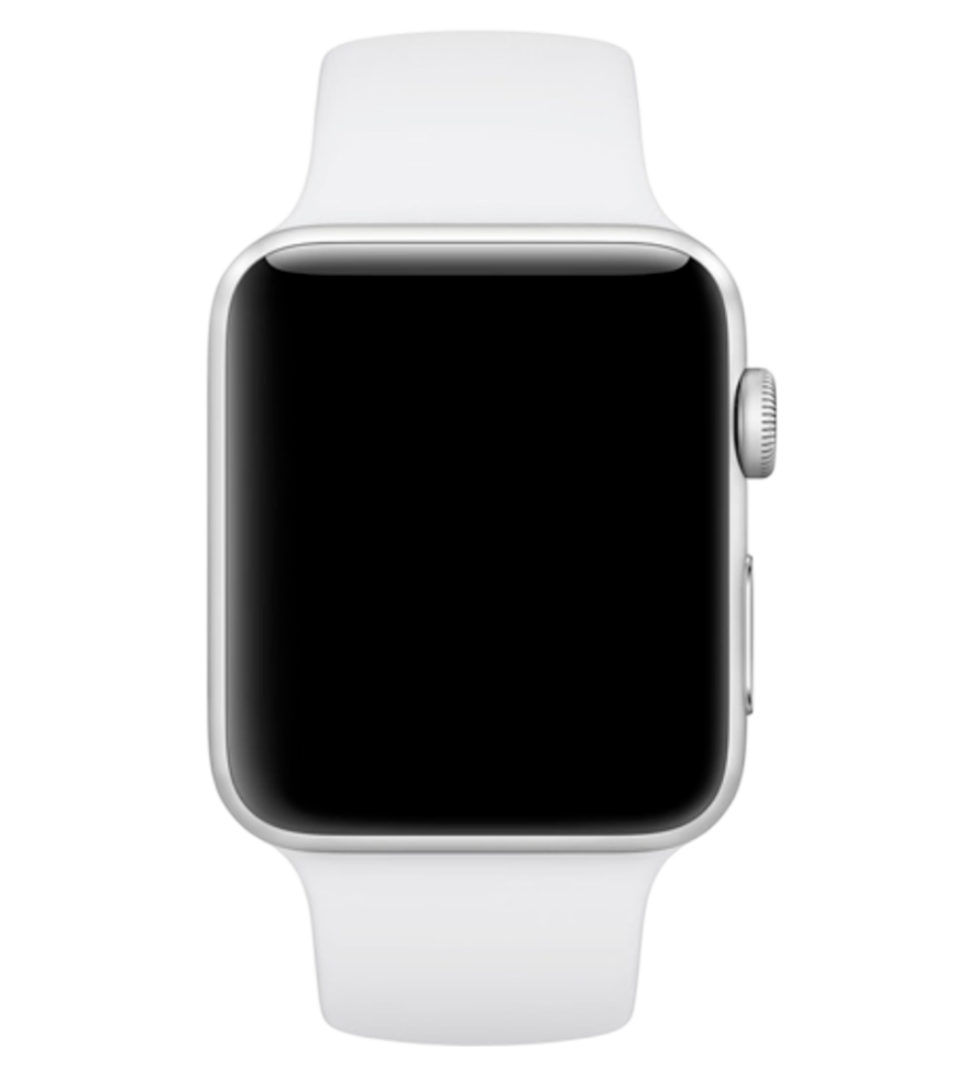 Ремінець Silicone Sport Band для Apple Watch 38|40|41 або 42|44|45|49 mm (White)