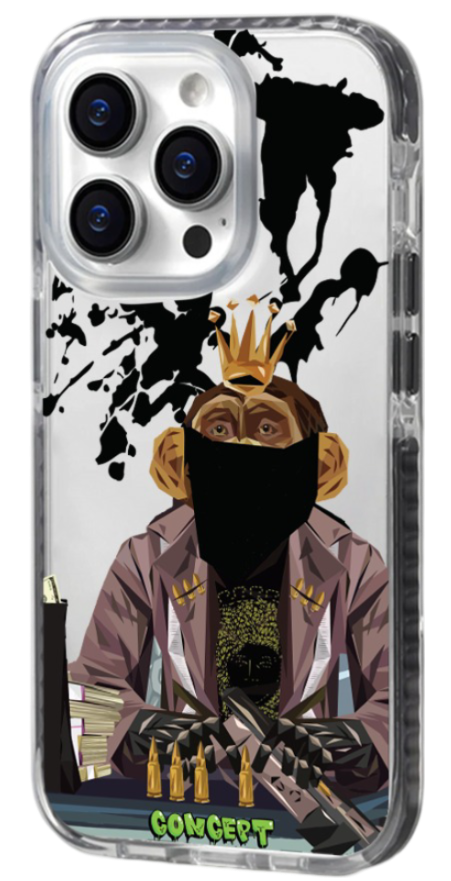 Чохол з принтом Monkey для iPhone 16 | 16 Plus | 16 Pro | 16 Pro Max