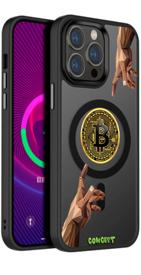 Чохол з принтом Hands Bitcoin для iPhone 16 | 16 Plus | 16 Pro | 16 Pro Max