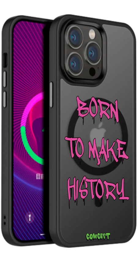 Чохол з принтом Born to make history (rose) для iPhone 13 | 13 Mini | 13 Pro | 13 Pro Max