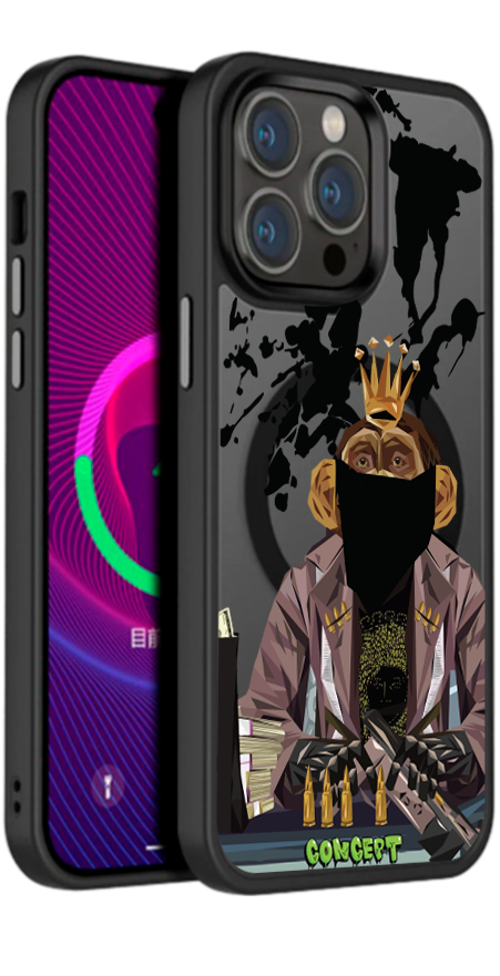 Чохол з принтом Monkey для iPhone 16 | 16 Plus | 16 Pro | 16 Pro Max