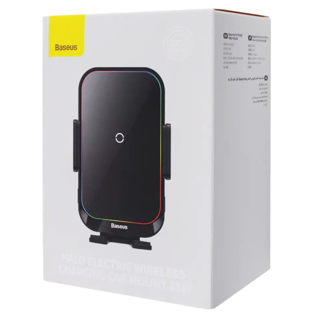 Автотримач з функцією бездротової зарядки Baseus Halo Electric 15W Black with MagSafe