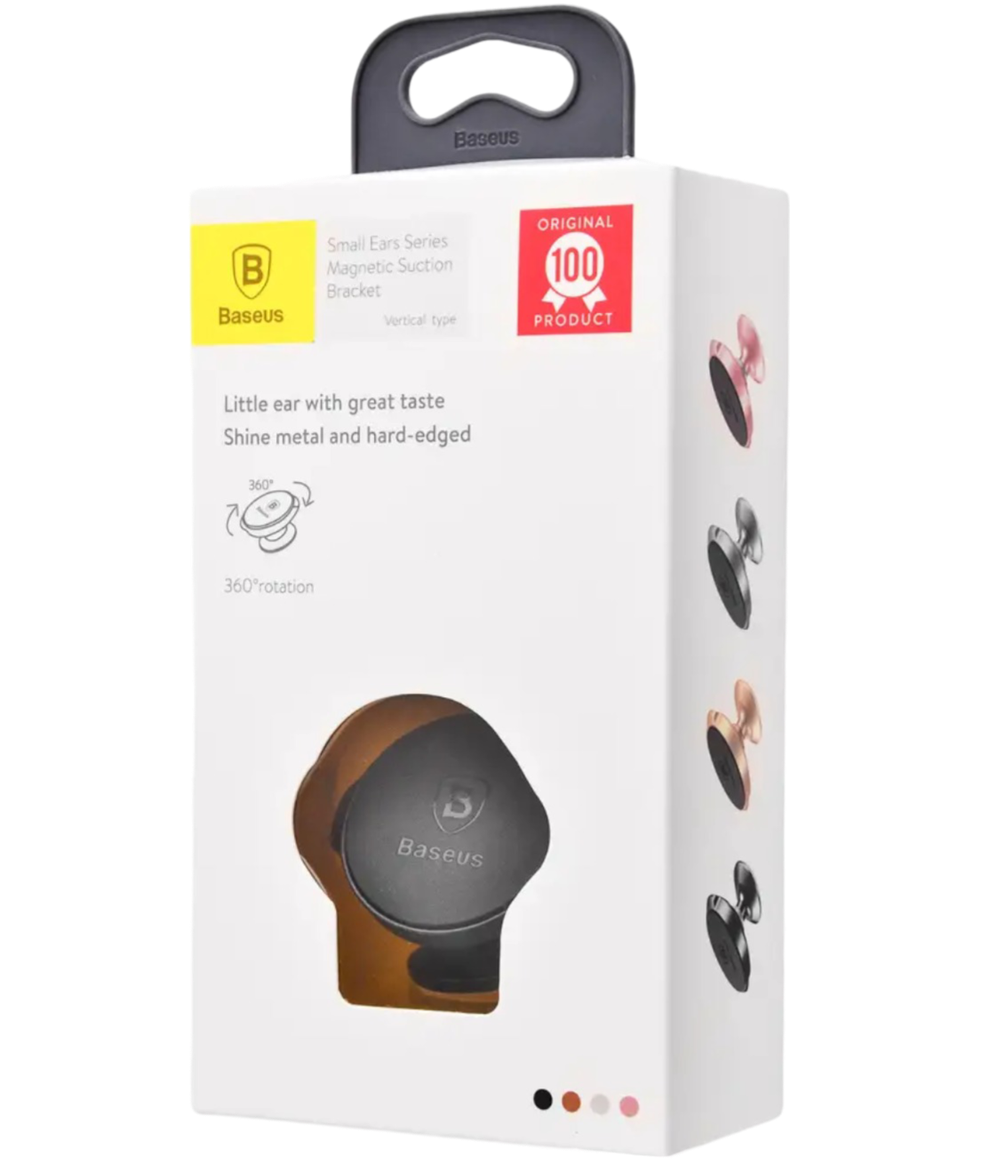 Автотримач Baseus Small Ears Series Magnetic Suction Bracket Vertical Type Black